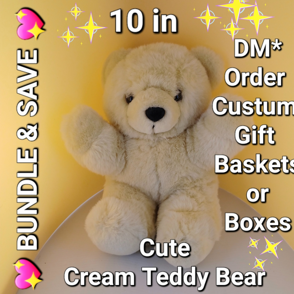 Cute Cream Teddy Bear